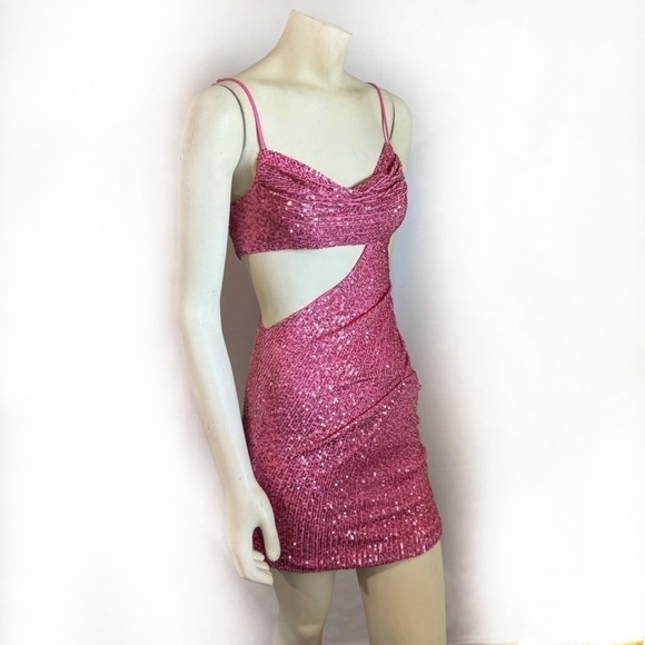 Hello Molly Sparkles High Mini Dress Size XS - Picture 3 of 8